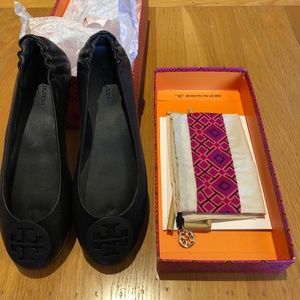 Tory Burch Black Ballet Flats 7.5